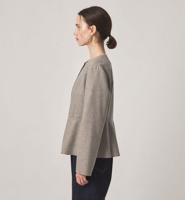 STEVEN ALAN「＜Steven Alan＞ツイードライク ペプラム ブラウス」|シャツ・ブラウス|