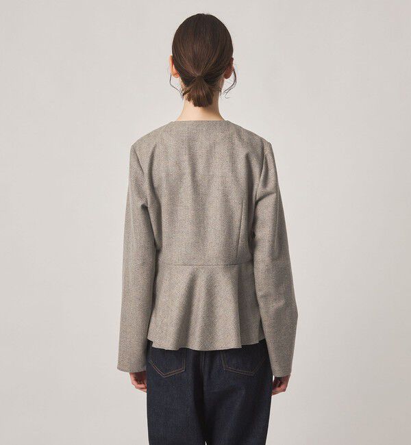 STEVEN ALAN「＜Steven Alan＞ツイードライク ペプラム ブラウス」|シャツ・ブラウス|