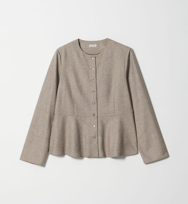 STEVEN ALAN「＜Steven Alan＞ツイードライク ペプラム ブラウス」|シャツ・ブラウス|