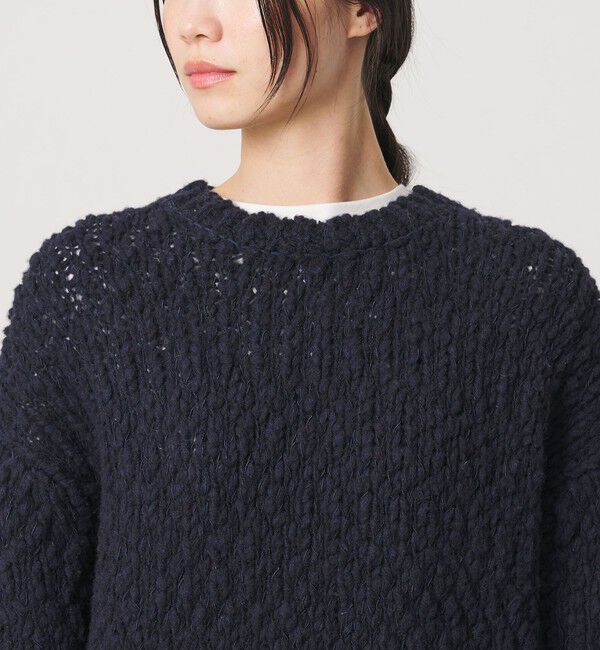 BEAUTY&YOUTH UNITED ARROWS「ジャンボスラブ クルーネック ニットプルオーバー」|ニット・セーター|
