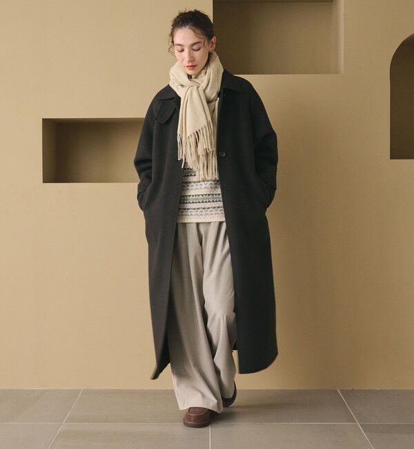 BEAUTY&YOUTH UNITED ARROWS「リバー ステンカラー ロングコート」|ステンカラーコート|