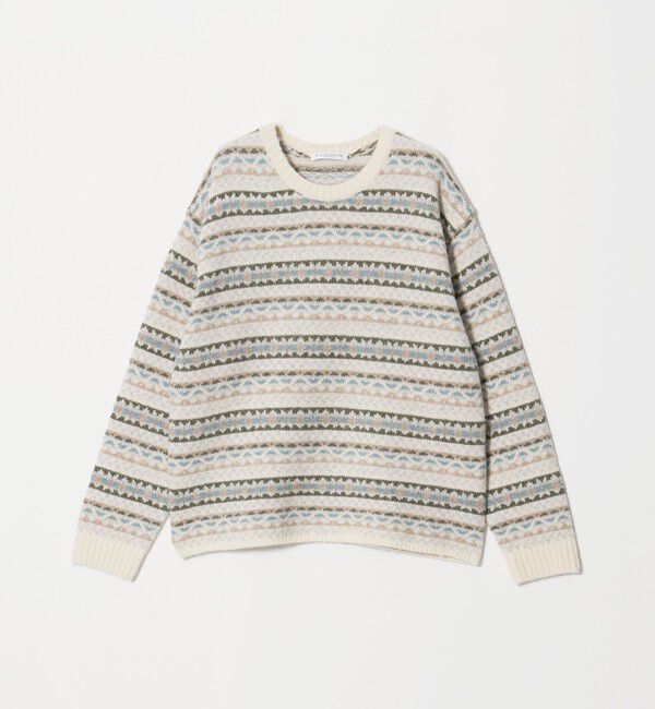 BEAUTY&YOUTH UNITED ARROWS「ウール ノルディック クルーネック ニットプルオーバー」|ニット・セーター|