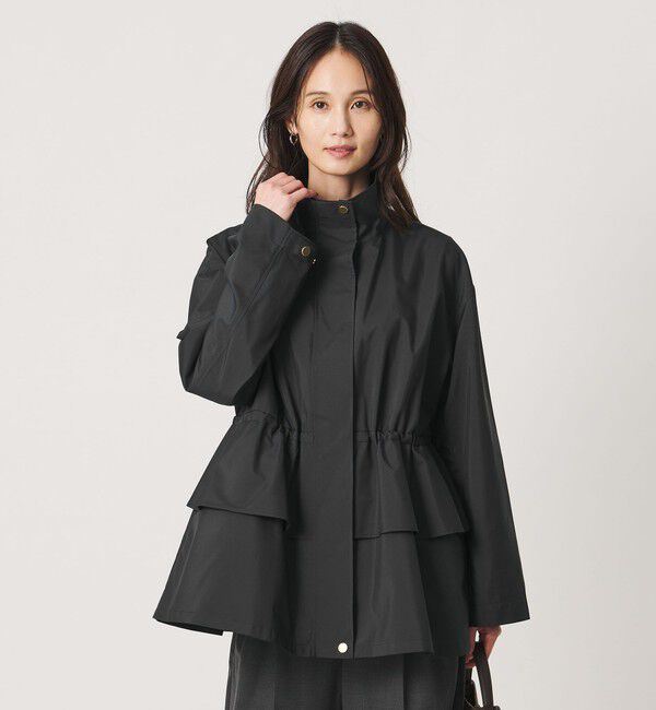 UNITED ARROWS「タフタ ペプラム フリル ブルゾン ‐はっ水‐」|ブルゾン・スタジャン|