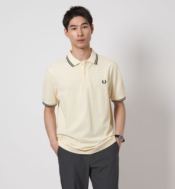 UNITED ARROWS green label relaxing「＜FRED PERRY＞ツインティップ ポロシャツ」|ポロシャツ|OFF WHITE