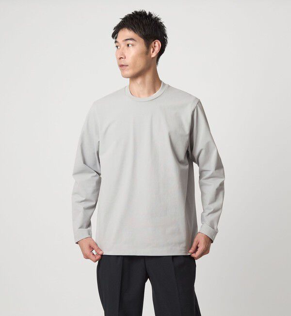 UNITED ARROWS green label relaxing「【WEB限定】JUST fit クリーン カノコ ジャケイン 長袖 Tシャツ -抗菌-」|Tシャツ・カットソー|