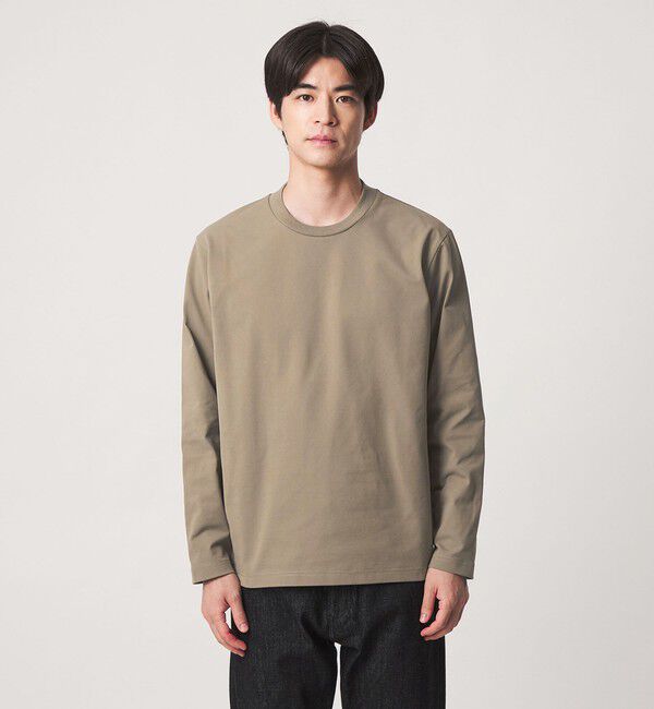 UNITED ARROWS green label relaxing「【WEB限定】JUST fit クリーン カノコ ジャケイン 長袖 Tシャツ -抗菌-」|Tシャツ・カットソー|