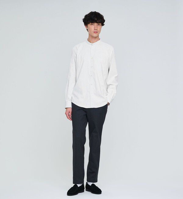 UNITED ARROWS green label relaxing「MULTI FUNCTION ピンオックス バンドカラー 長袖シャツ -UVカット・吸水速乾・遮熱-」|シャツ・ブラウス|