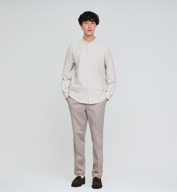 UNITED ARROWS green label relaxing「MULTI FUNCTION ピンオックス バンドカラー 長袖シャツ -UVカット・吸水速乾・遮熱-」|シャツ・ブラウス|