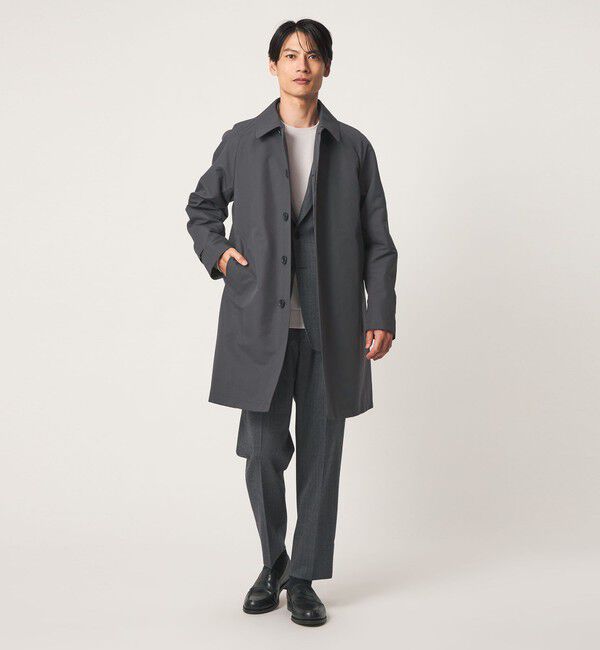 UNITED ARROWS green label relaxing「A+ ポリエステル ミノテック 2WAY バルカラー ステンカラーコート -撥水・防風・保温-」|ステンカラーコート|