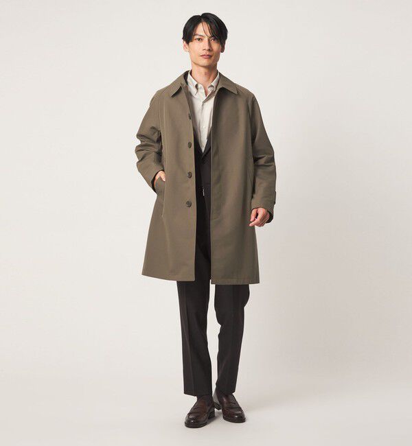 UNITED ARROWS green label relaxing「A+ ポリエステル ミノテック 2WAY バルカラー ステンカラーコート -撥水・防風・保温-」|ステンカラーコート|
