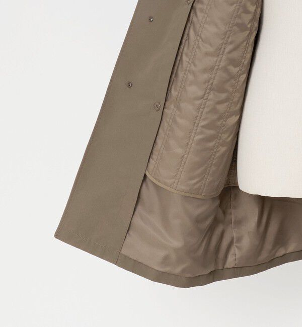 UNITED ARROWS green label relaxing「A+ ポリエステル ミノテック 2WAY バルカラー ステンカラーコート -撥水・防風・保温-」|ステンカラーコート|