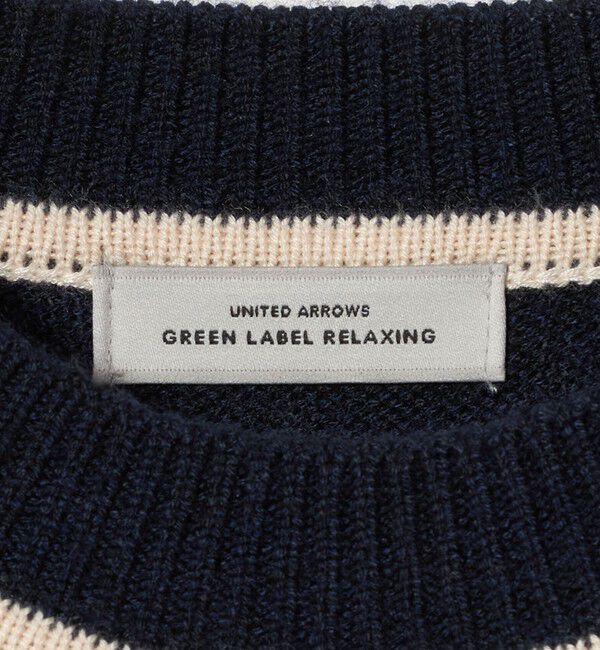 UNITED ARROWS green label relaxing「ロゴ ニット プルオーバー」|ニット・セーター|