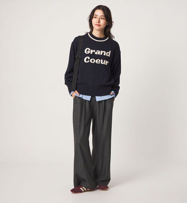 UNITED ARROWS green label relaxing「ロゴ ニット プルオーバー」|ニット・セーター|