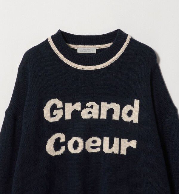 UNITED ARROWS green label relaxing「ロゴ ニット プルオーバー」|ニット・セーター|