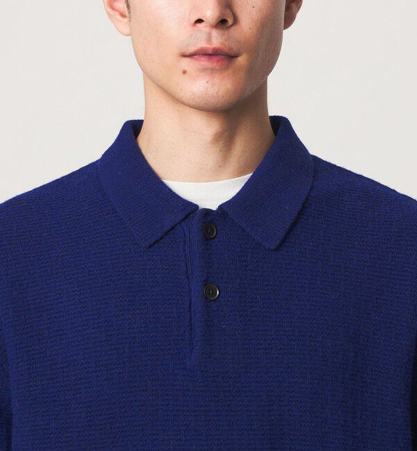 UNITED ARROWS green label relaxing「ハミルトンラムズウール ナイロン 長袖 ニットポロ」|ポロシャツ|
