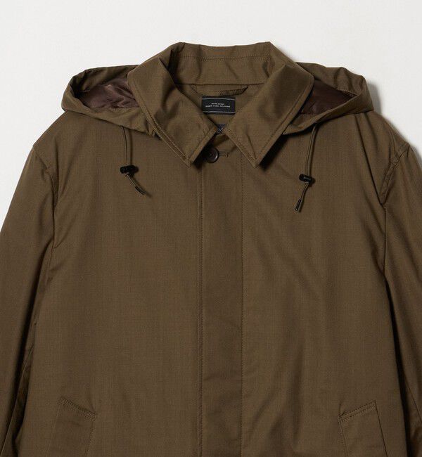 UNITED ARROWS green label relaxing「ルミレットウール TAION 3WAY フード バルカラー コート -撥水・防風-」|ステンカラーコート|