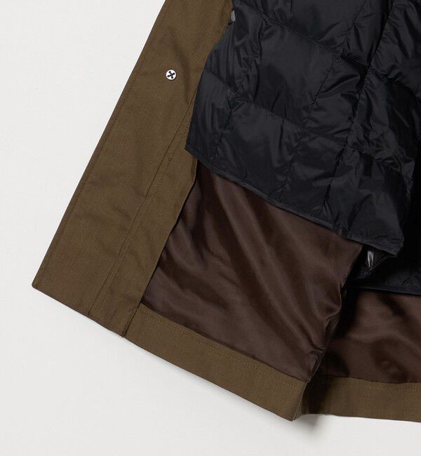 UNITED ARROWS green label relaxing「ルミレットウール TAION 3WAY フード バルカラー コート -撥水・防風-」|ステンカラーコート|