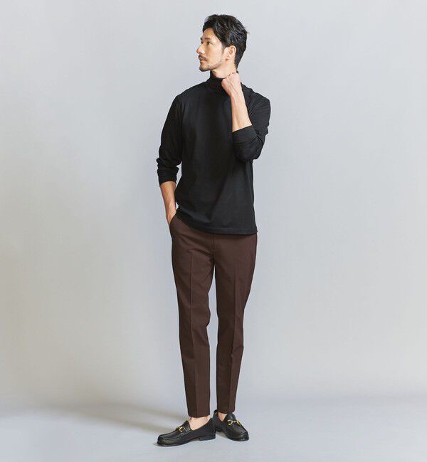 BEAUTY&YOUTH UNITED ARROWS「【WEB限定 WARDROBE SMART】 クリア ガスコットン タートルネック カットソー【抗菌・防臭】」|Tシャツ・カットソー|