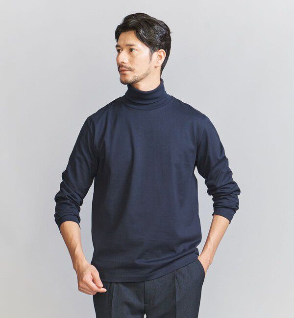 BEAUTY&YOUTH UNITED ARROWS「【WEB限定 WARDROBE SMART】 クリア ガスコットン タートルネック カットソー【抗菌・防臭】」|Tシャツ・カットソー|