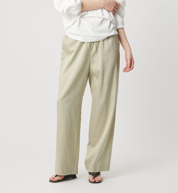BEAUTY&YOUTH UNITED ARROWS「サテンドロースト ワイドパンツ ウォッシャブル」|その他|