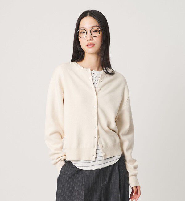 BEAUTY&YOUTH UNITED ARROWS「【別注】＜Healthknit＞ボーダー ヘンリーネック プルオーバー」|Tシャツ・カットソー|