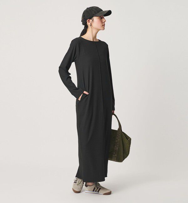 BEAUTY&YOUTH UNITED ARROWS「【WEB限定】リブ ロングスリーブ カットソーワンピース」|ワンピース|