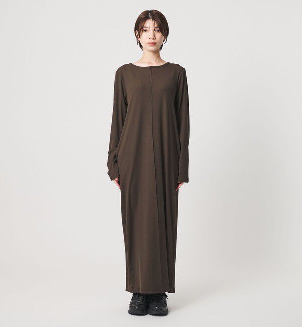 BEAUTY&YOUTH UNITED ARROWS「【WEB限定】リブ ロングスリーブ カットソーワンピース」|ワンピース|