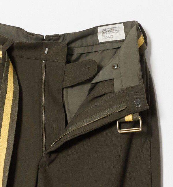BEAUTY&YOUTH UNITED ARROWS「【別注】＜BURK＞ベルトパンツ オリーブ」|チノ|