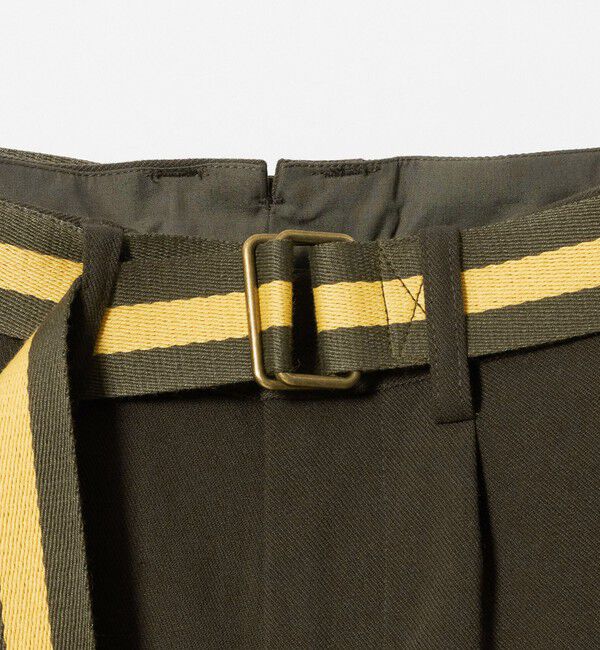 BEAUTY&YOUTH UNITED ARROWS「【別注】＜BURK＞ベルトパンツ オリーブ」|チノ|