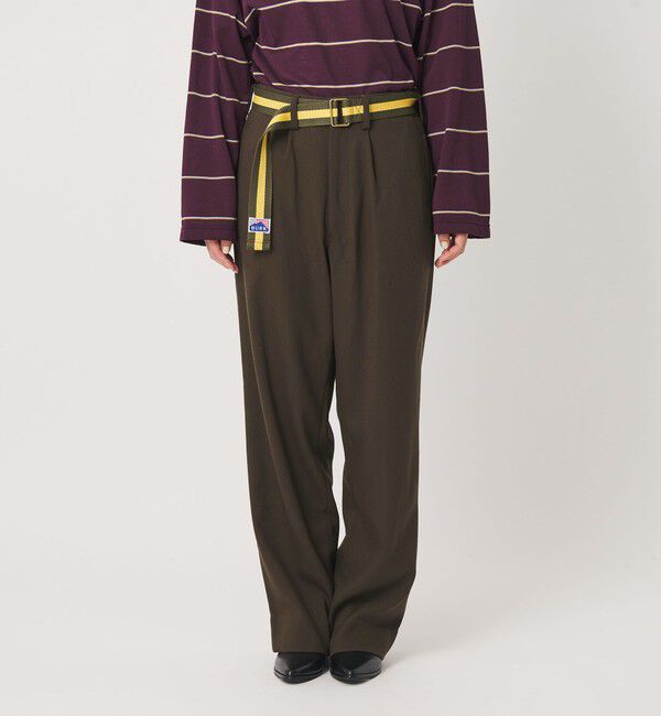 BEAUTY&YOUTH UNITED ARROWS「【別注】＜BURK＞ベルトパンツ オリーブ」|チノ|