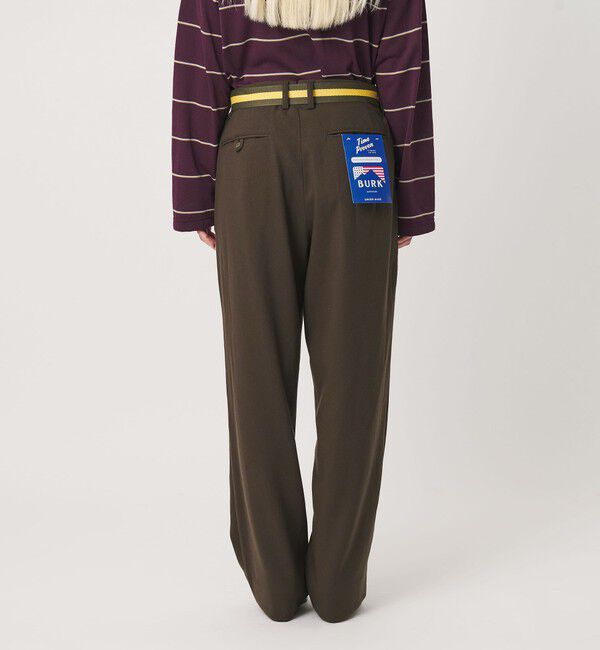 BEAUTY&YOUTH UNITED ARROWS「【別注】＜BURK＞ベルトパンツ オリーブ」|チノ|