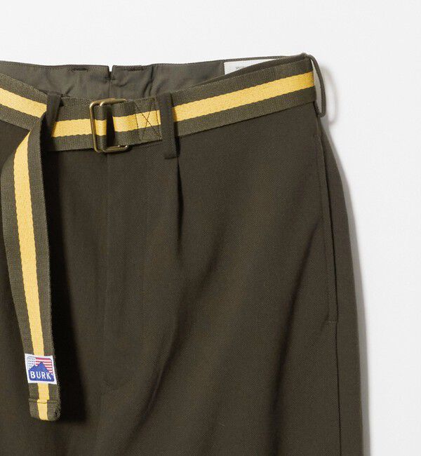 BEAUTY&YOUTH UNITED ARROWS「【別注】＜BURK＞ベルトパンツ オリーブ」|チノ|