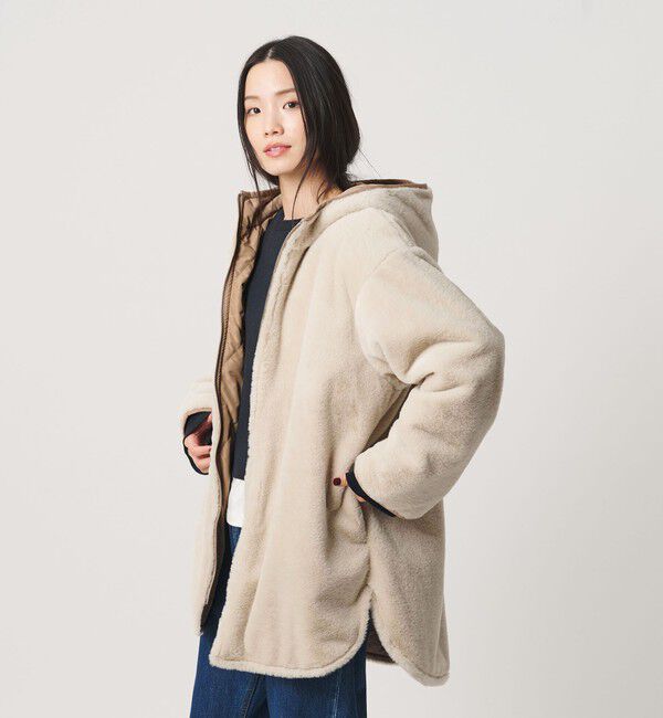 BEAUTY&YOUTH UNITED ARROWS「【WEB限定】フェイクファー＆キルティング リバーシブルコート」|その他|