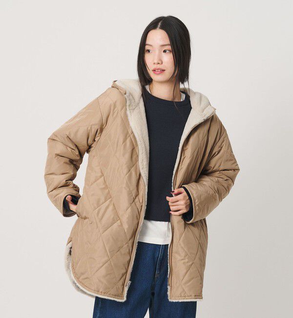 BEAUTY&YOUTH UNITED ARROWS「【WEB限定】フェイクファー＆キルティング リバーシブルコート」|その他|