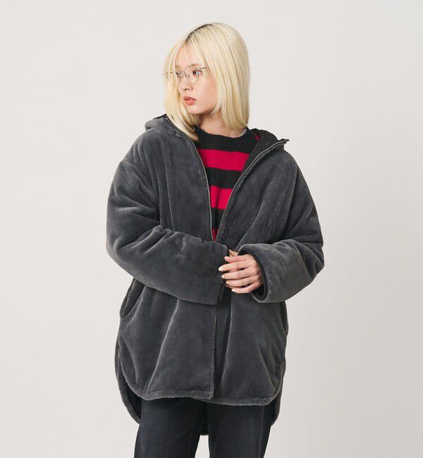 BEAUTY&YOUTH UNITED ARROWS「【WEB限定】フェイクファー＆キルティング リバーシブルコート」|その他|