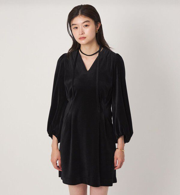 UNITED ARROWS green label relaxing「＜GLR_MINE＞ベロア ミニ ワンピース」|ワンピース|