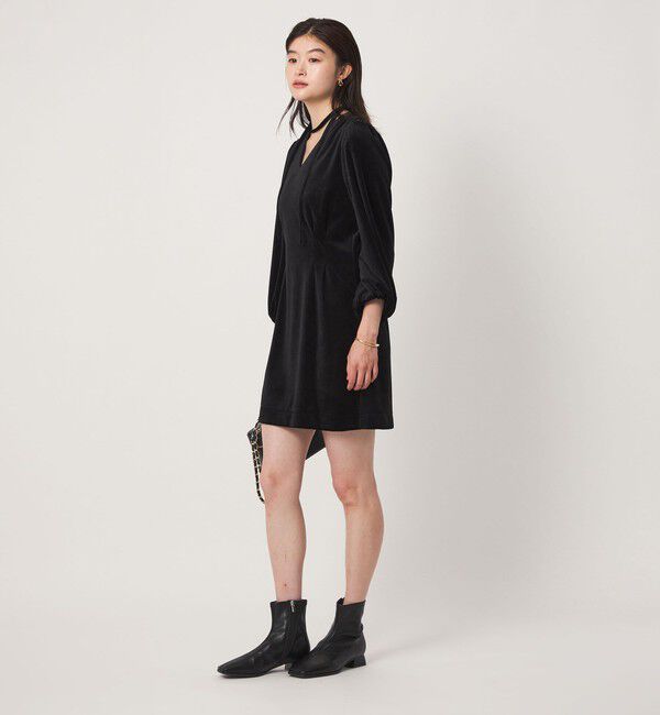 UNITED ARROWS green label relaxing「＜GLR_MINE＞ベロア ミニ ワンピース」|ワンピース|