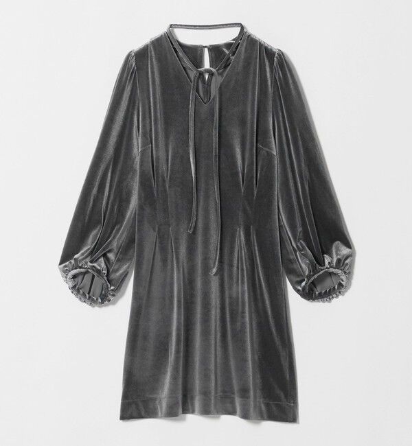 UNITED ARROWS green label relaxing「＜GLR_MINE＞ベロア ミニ ワンピース」|ワンピース|