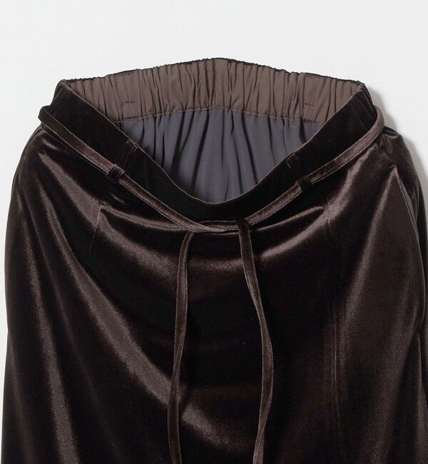 UNITED ARROWS green label relaxing「＜GLR_MINE＞ベロア Iライン スカート」|タイト|