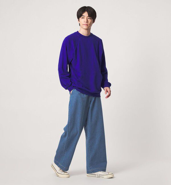 UNITED ARROWS green label relaxing「【別注/WEB限定】＜3/2 WORKS＞GLR ワイド デニム パンツ」|デニム|