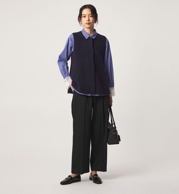 UNITED ARROWS green label relaxing「ウラキモウ サテン ストレート パンツ ウォッシャブル」|その他|