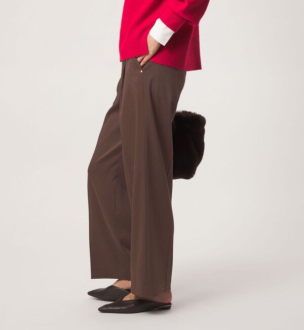 UNITED ARROWS green label relaxing「ウラキモウ サテン ストレート パンツ ウォッシャブル」|その他|