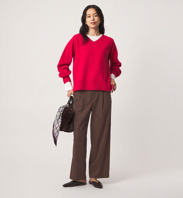 UNITED ARROWS green label relaxing「ウラキモウ サテン ストレート パンツ ウォッシャブル」|その他|