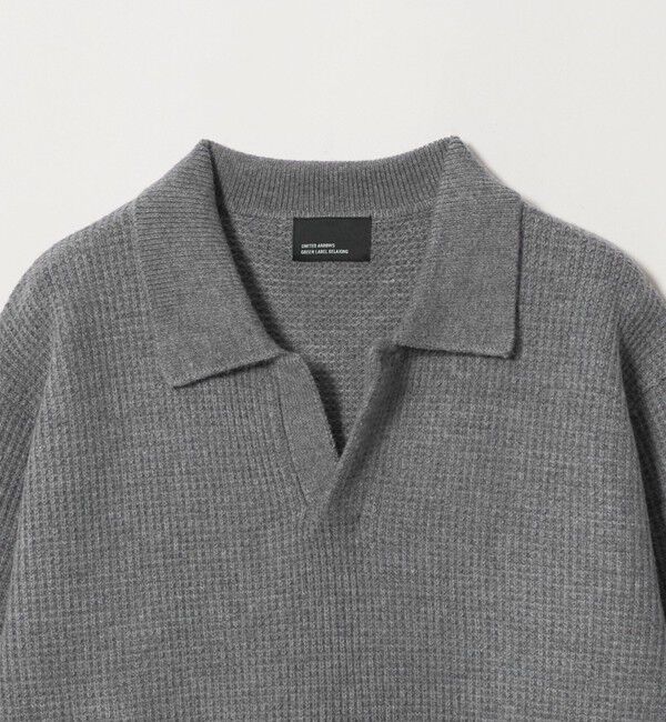 UNITED ARROWS green label relaxing「【WEB限定】JUST fit ミドルゲージ スキッパー ニット」|ニット・セーター|