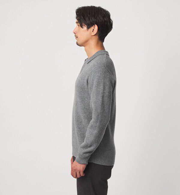 UNITED ARROWS green label relaxing「【WEB限定】JUST fit ミドルゲージ スキッパー ニット」|ニット・セーター|