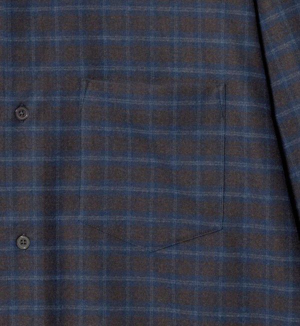 UNITED ARROWS green label relaxing「フラノ パターン ジャストルーズ 長袖 シャツ -2WAYストレッチ-」|シャツ・ブラウス|