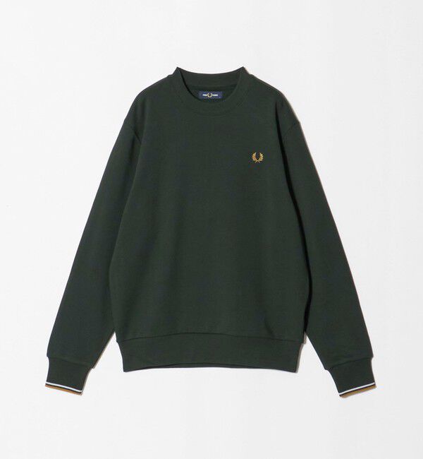 BEAUTY&YOUTH UNITED ARROWS「＜FRED PERRY＞ロゴ クルーネック スウェット」|Tシャツ・カットソー|DK.GREEN