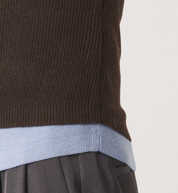 BEAUTY&YOUTH UNITED ARROWS「【WEB限定】レイヤードニットカーディガン ウォッシャブル」|カーディガン|