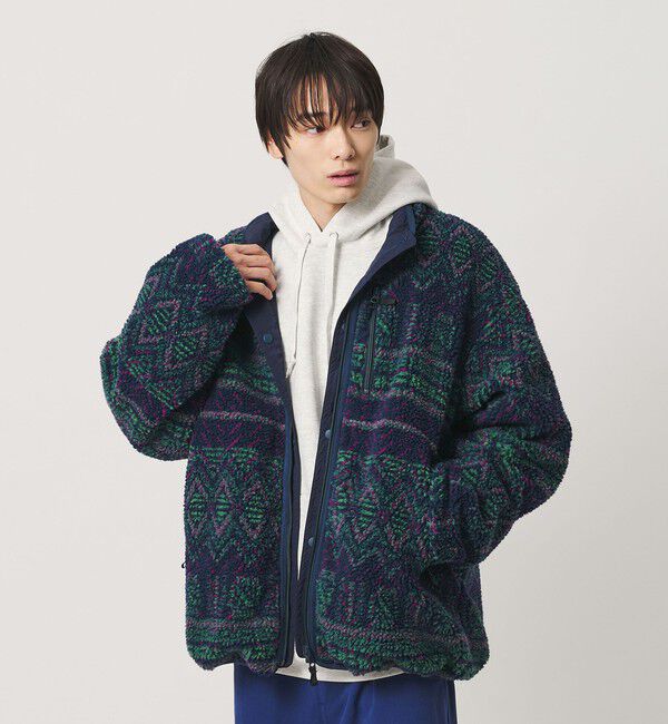 NICE WEATHER「＜NICE WEATHER＞ボア リバーシブル ブルゾン」|その他|NAVY