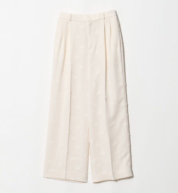 UNITED ARROWS「サテン フラワー ジャガード パンツ ‐ウォッシャブル‐」|その他|